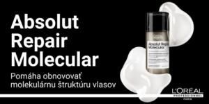 NOVINKA: Obnova molekulárnej štruktúry poškodených vlasov s Absolut Repair Molecular od L’Oréal Professionnel